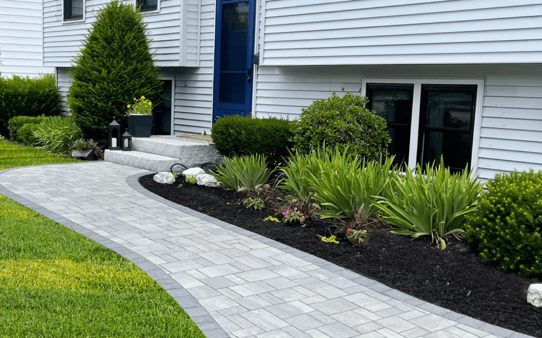 Stone Walkway Cleaning example